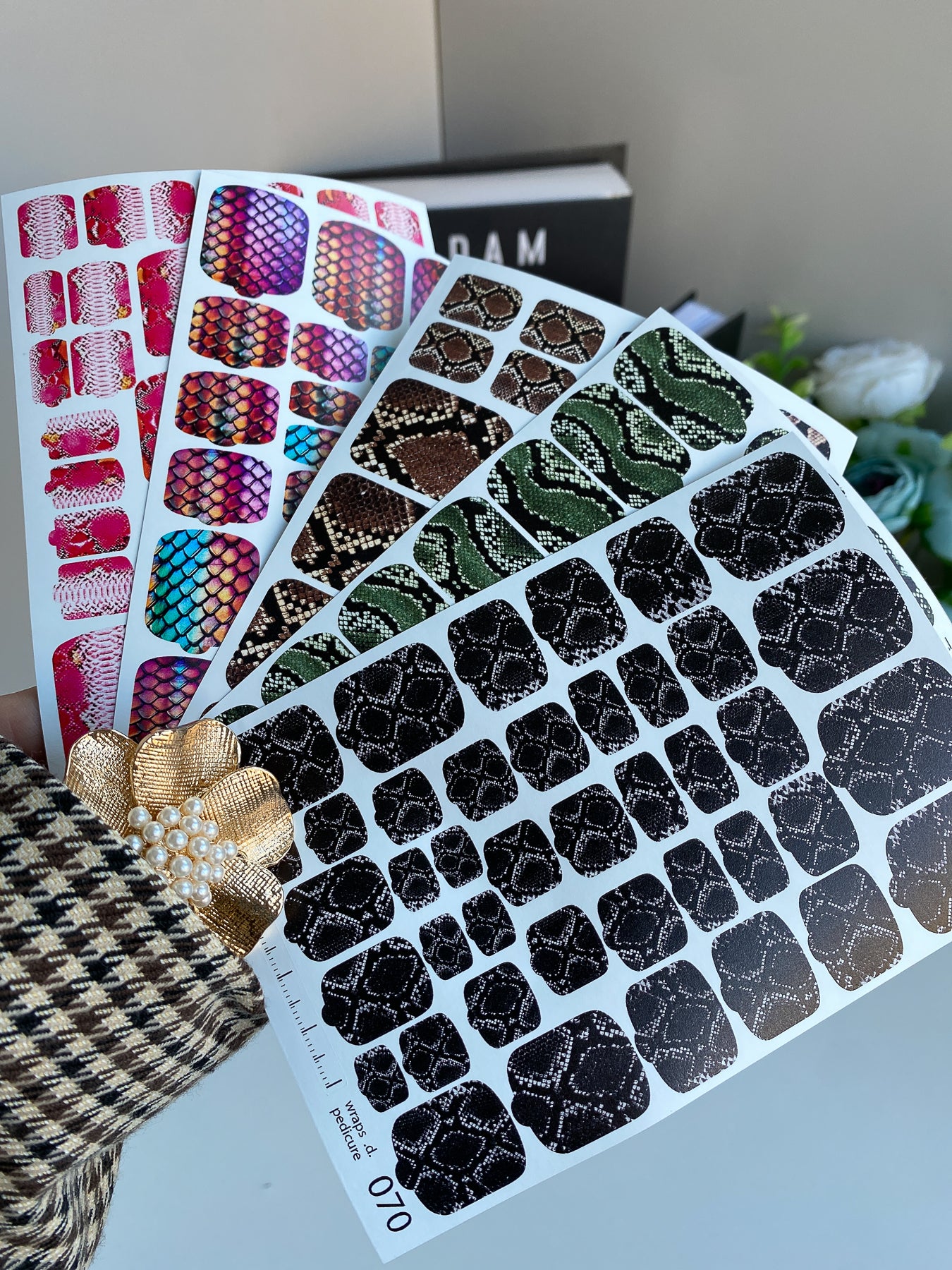 Nail wrap films wnb-070