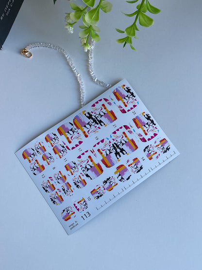 Nail wrap films wnb-113