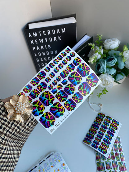 Nail wrap films wnb-102