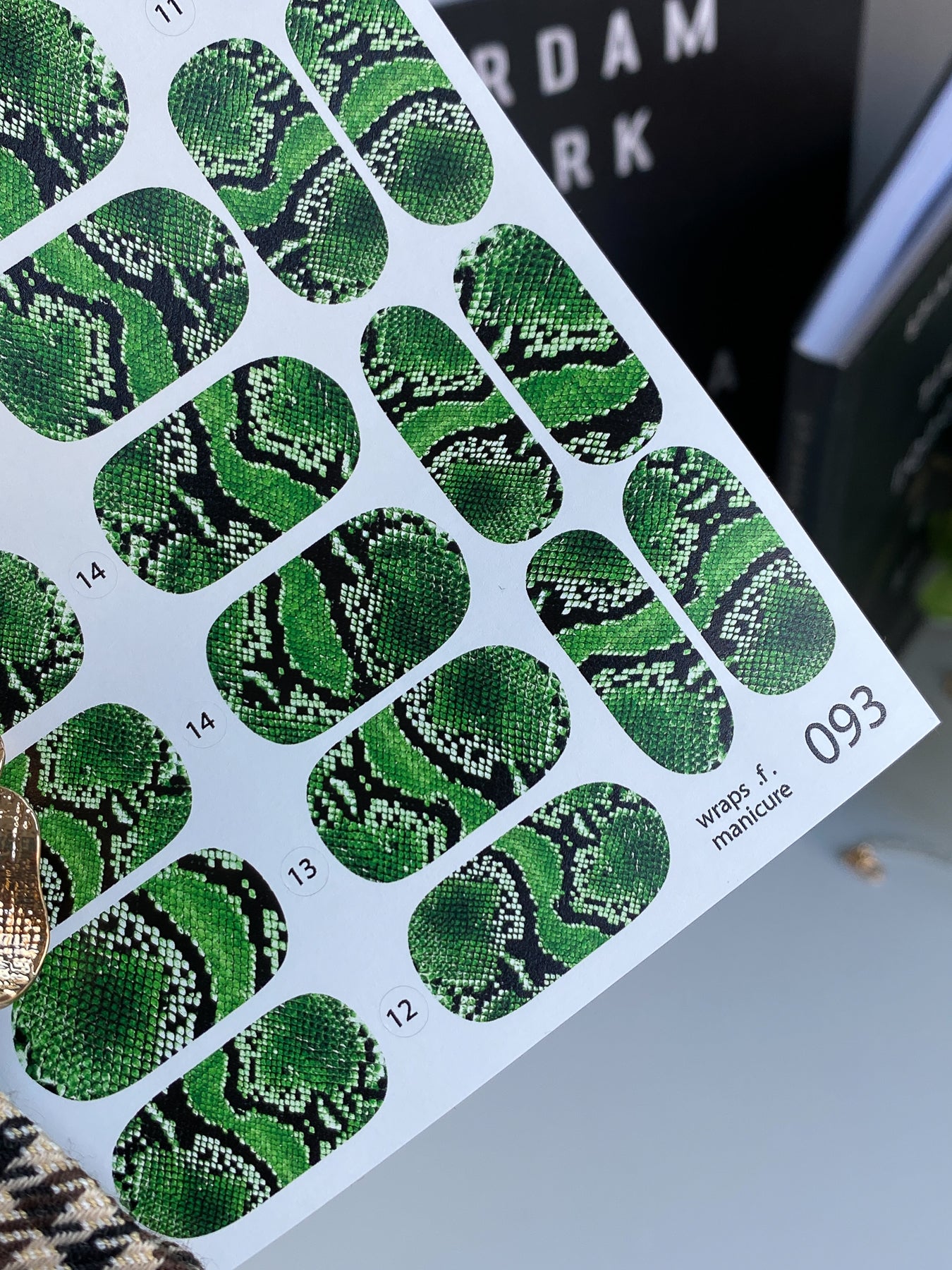 Nail wrap films wnb-093