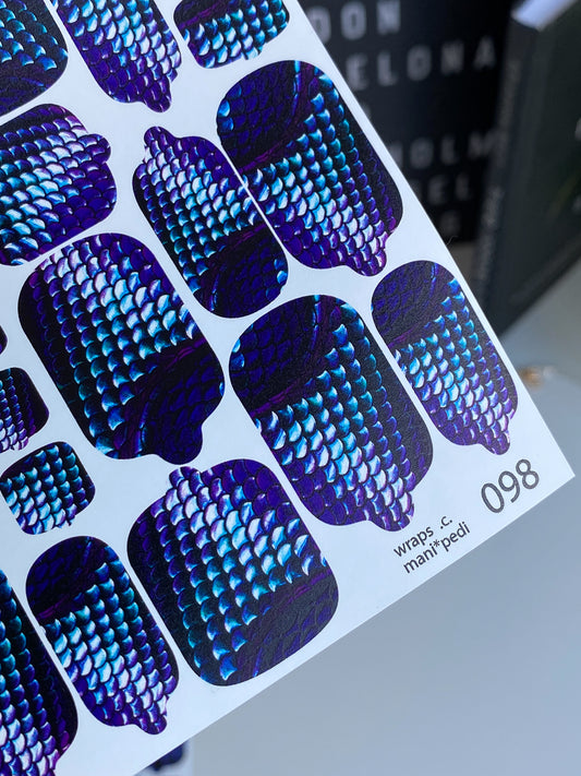 Nail wrap films wnb-098