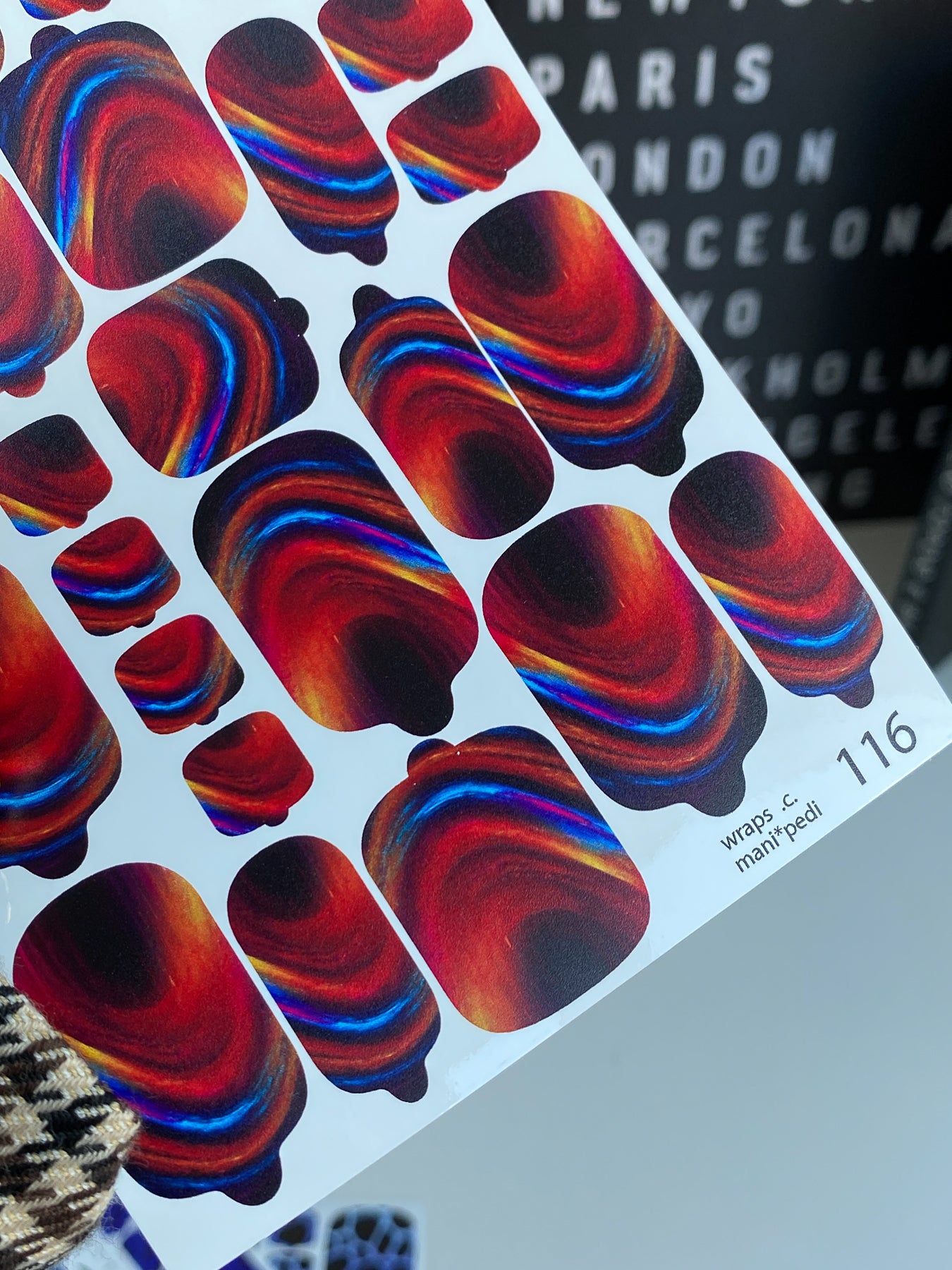 Nail wrap films wnb-116