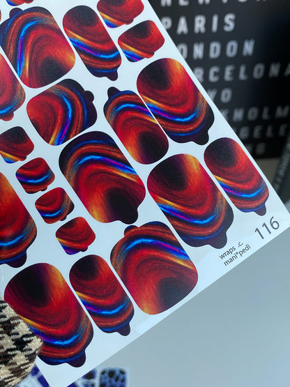 Nail wrap films wnb-116