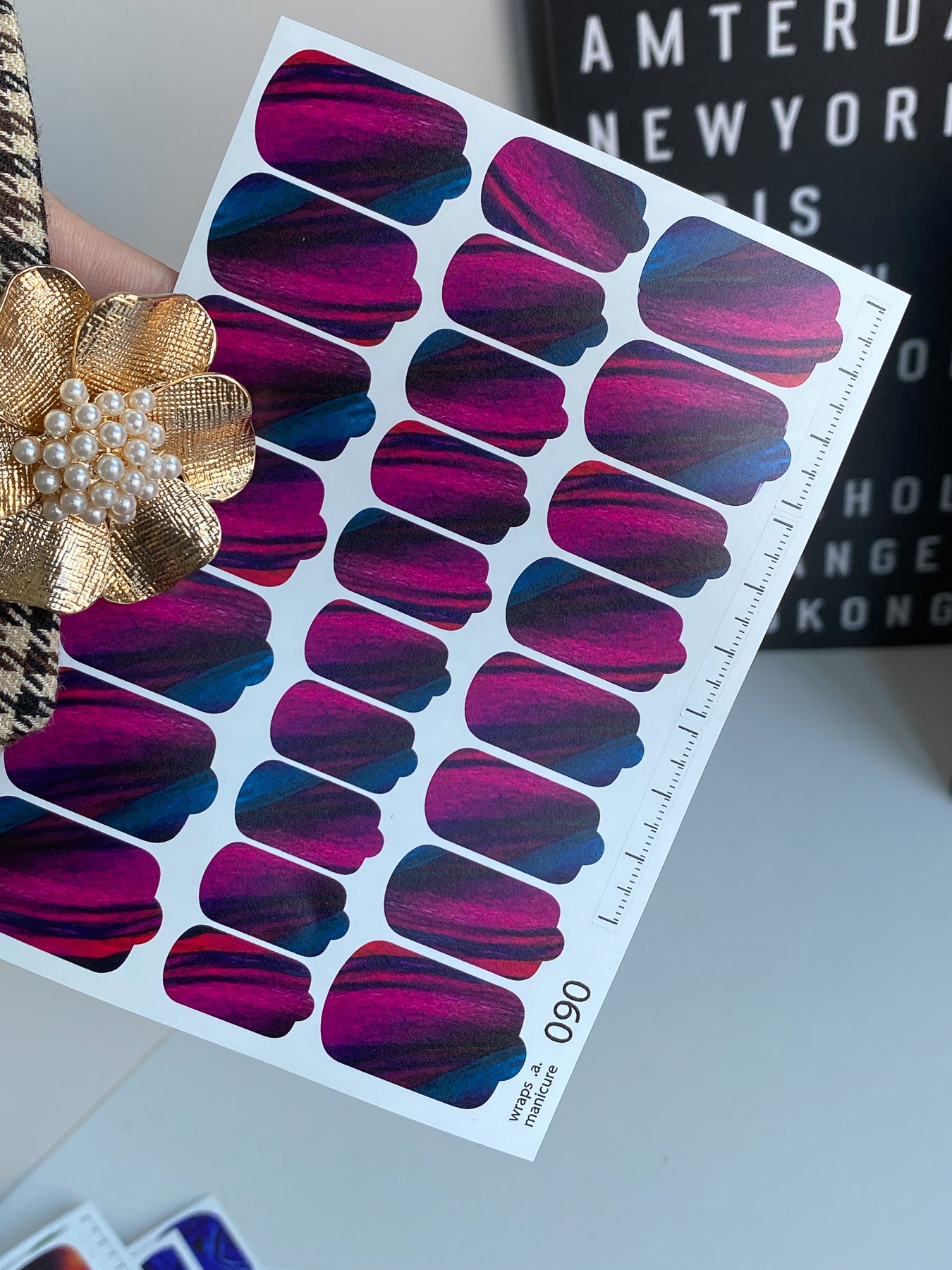 Nail wrap films wnb-090