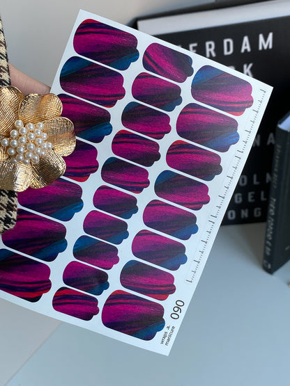 Nail wrap films wnb-090