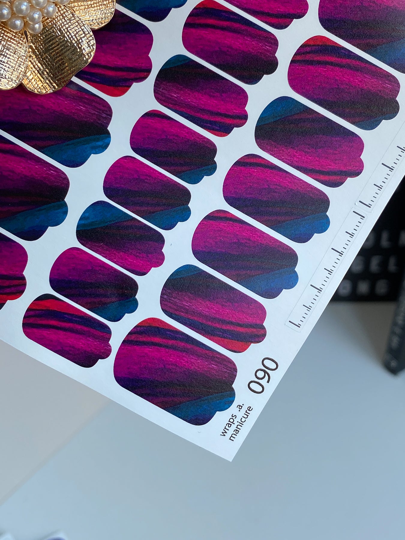 Nail wrap films wnb-090