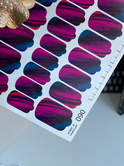 Nail wrap films wnb-090