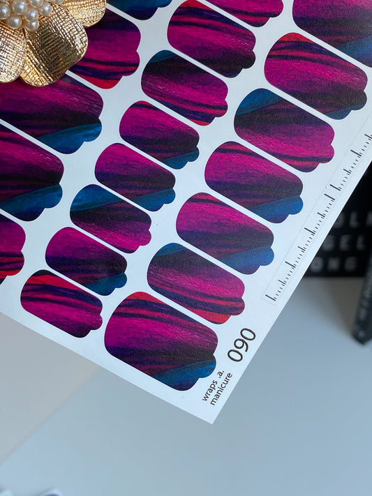 Nail wrap films wnb-090