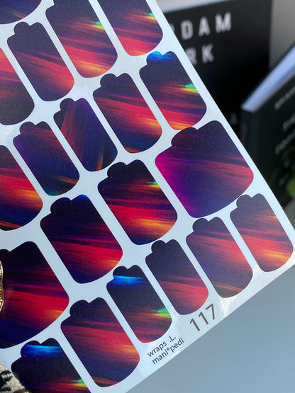 Nail wrap films wnb-117