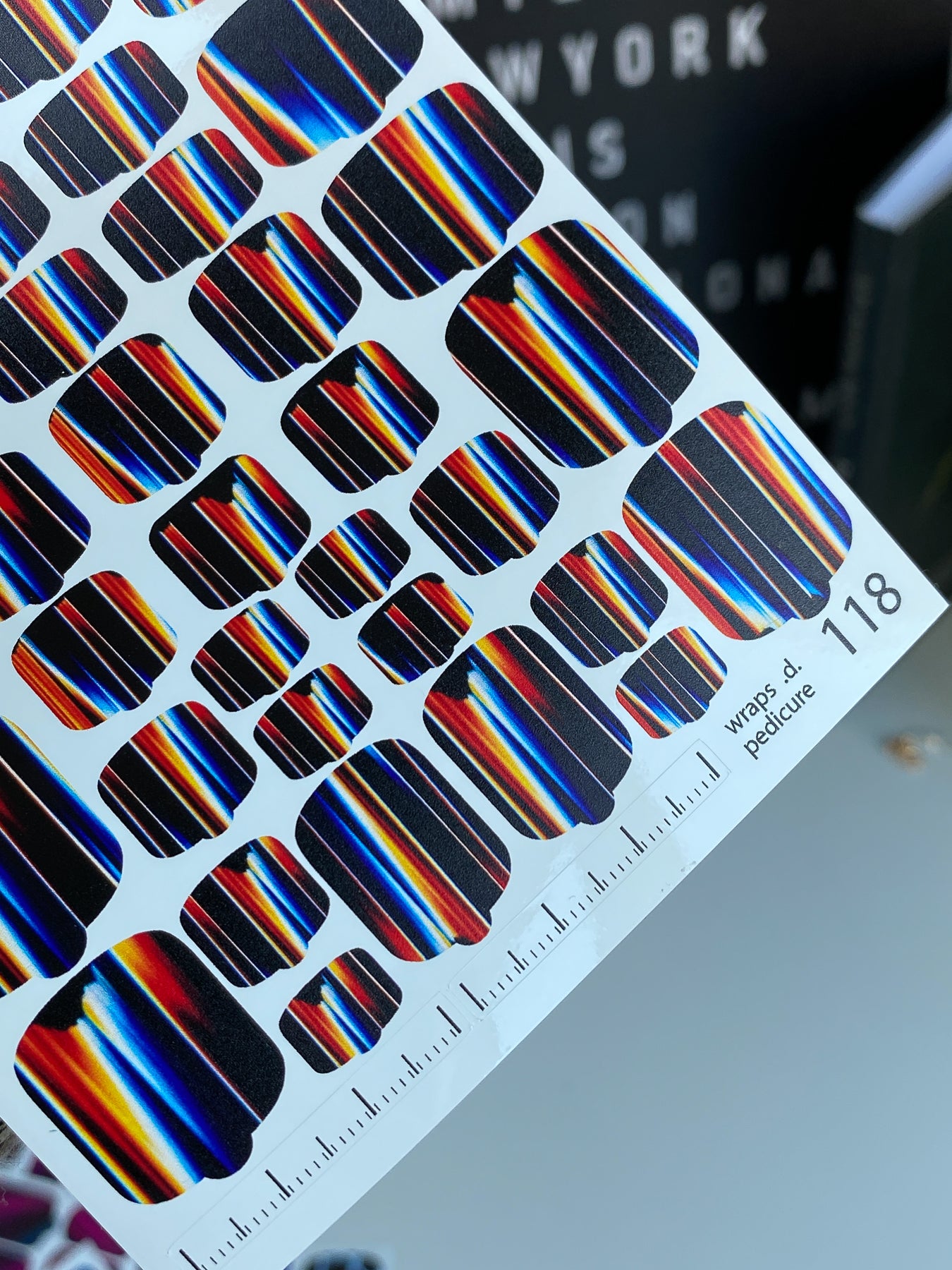 Nail wrap films wnb-118