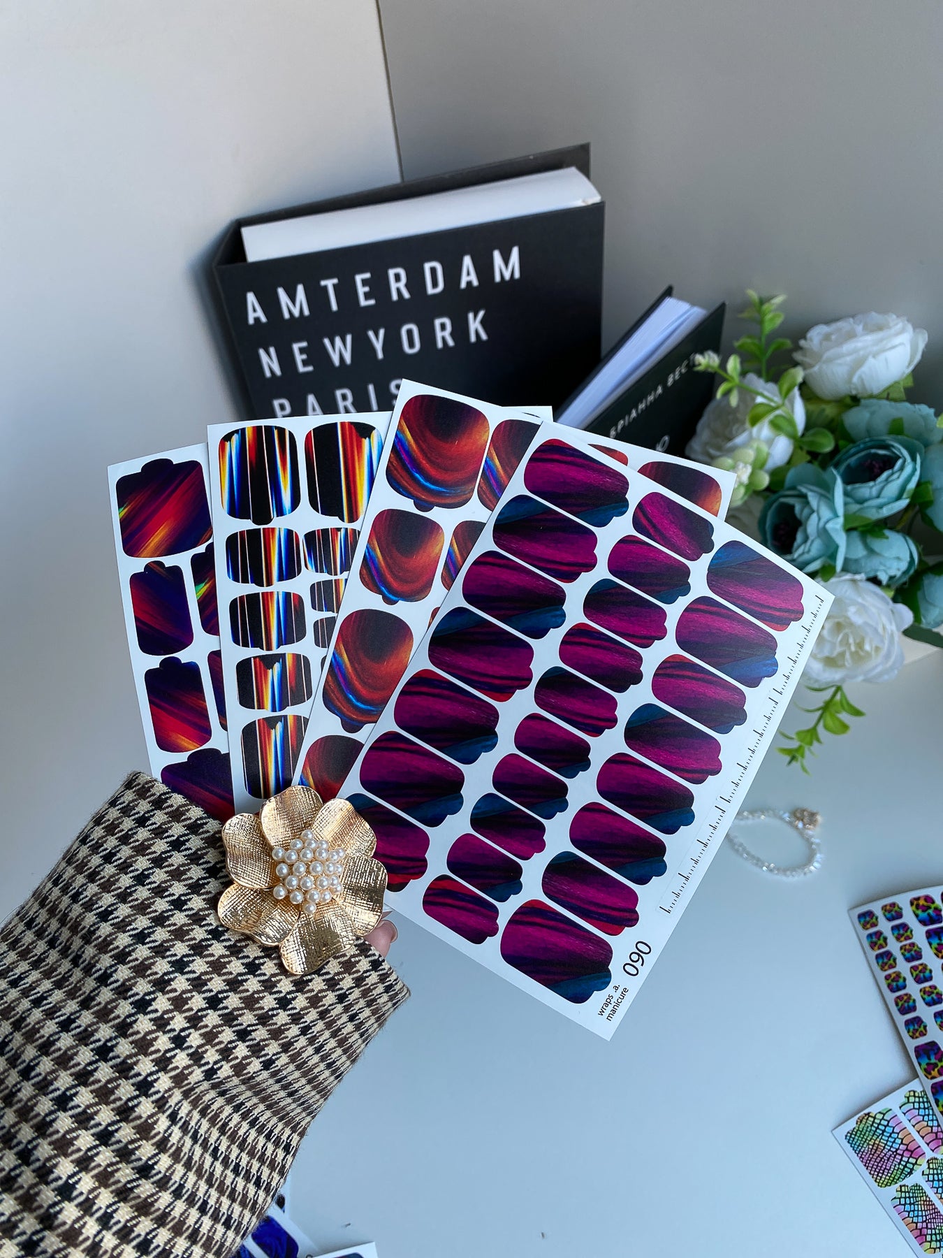 Nail wrap films wnb-090