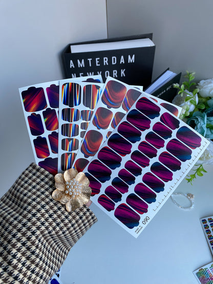 Nail wrap films wnb-090