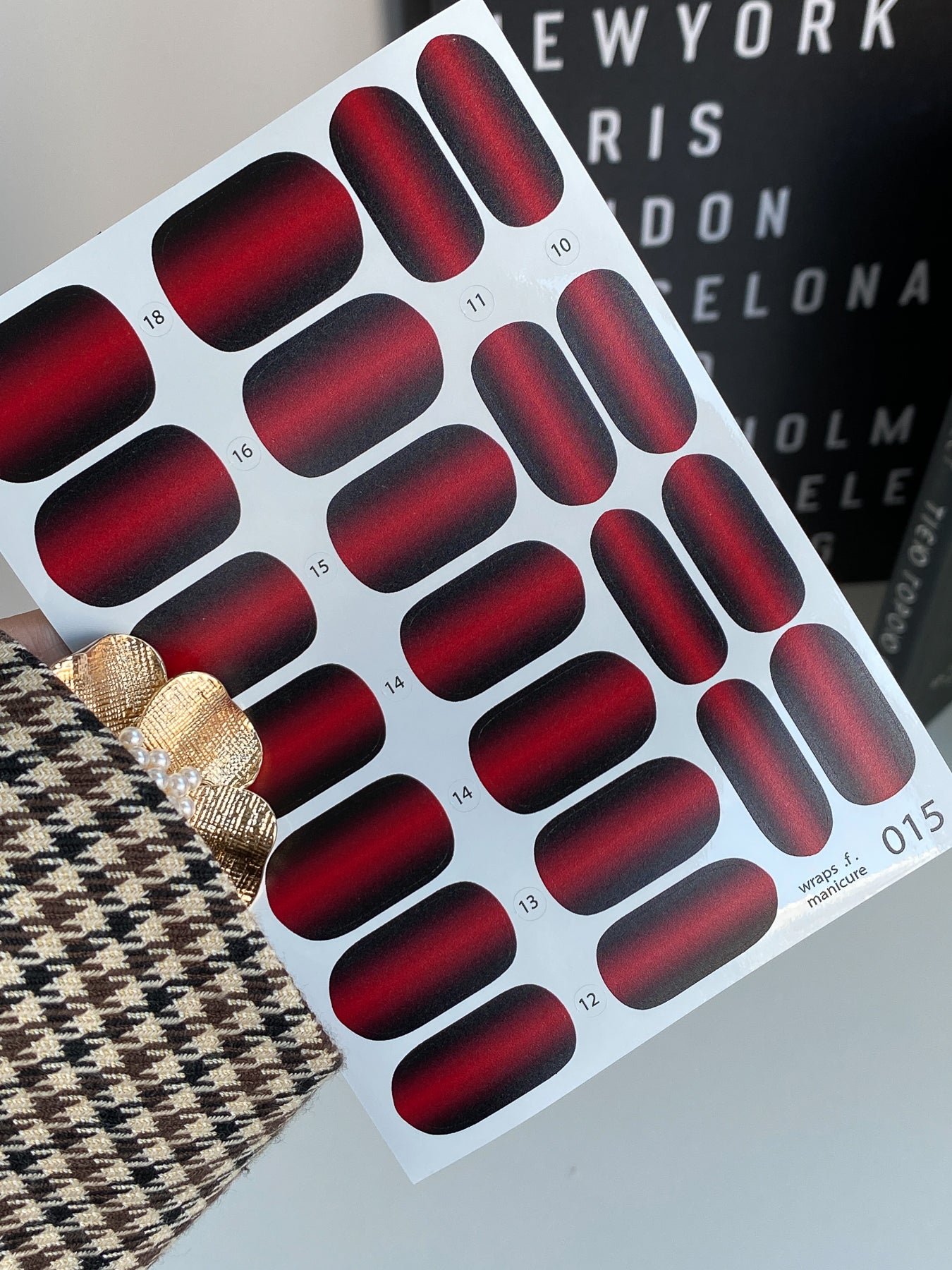 Nail wrap films wnb-015