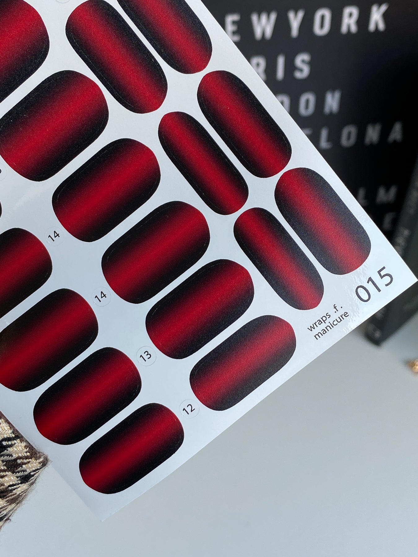 Nail wrap films wnb-015