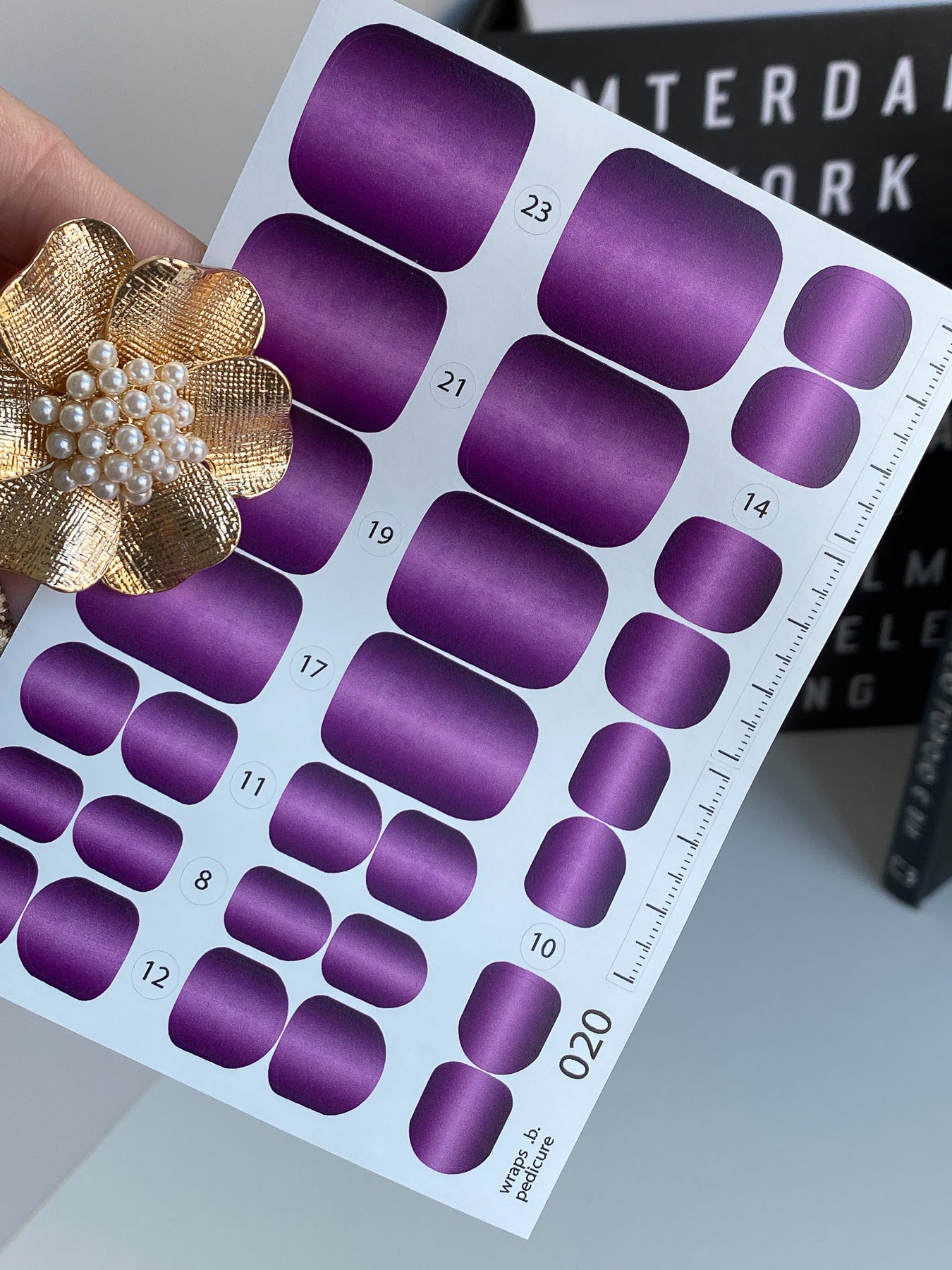 Nail wrap films wnb-020