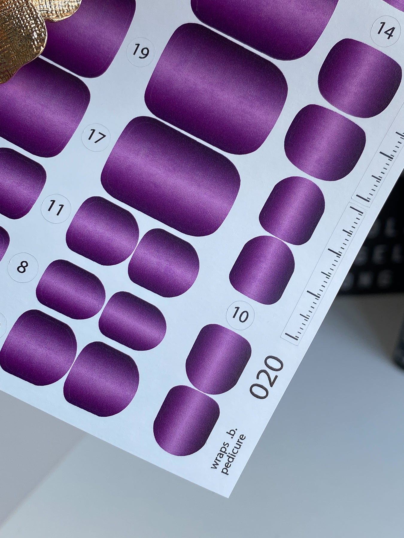 Nail wrap films wnb-020