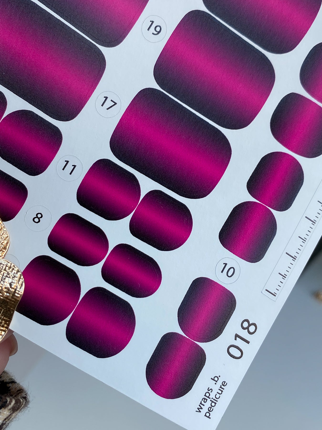 Nail wrap films wnb-018