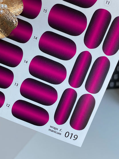 Nail wrap films wnb-019