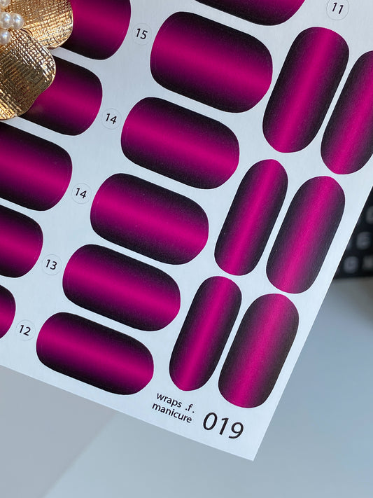 Nail wrap films wnb-019