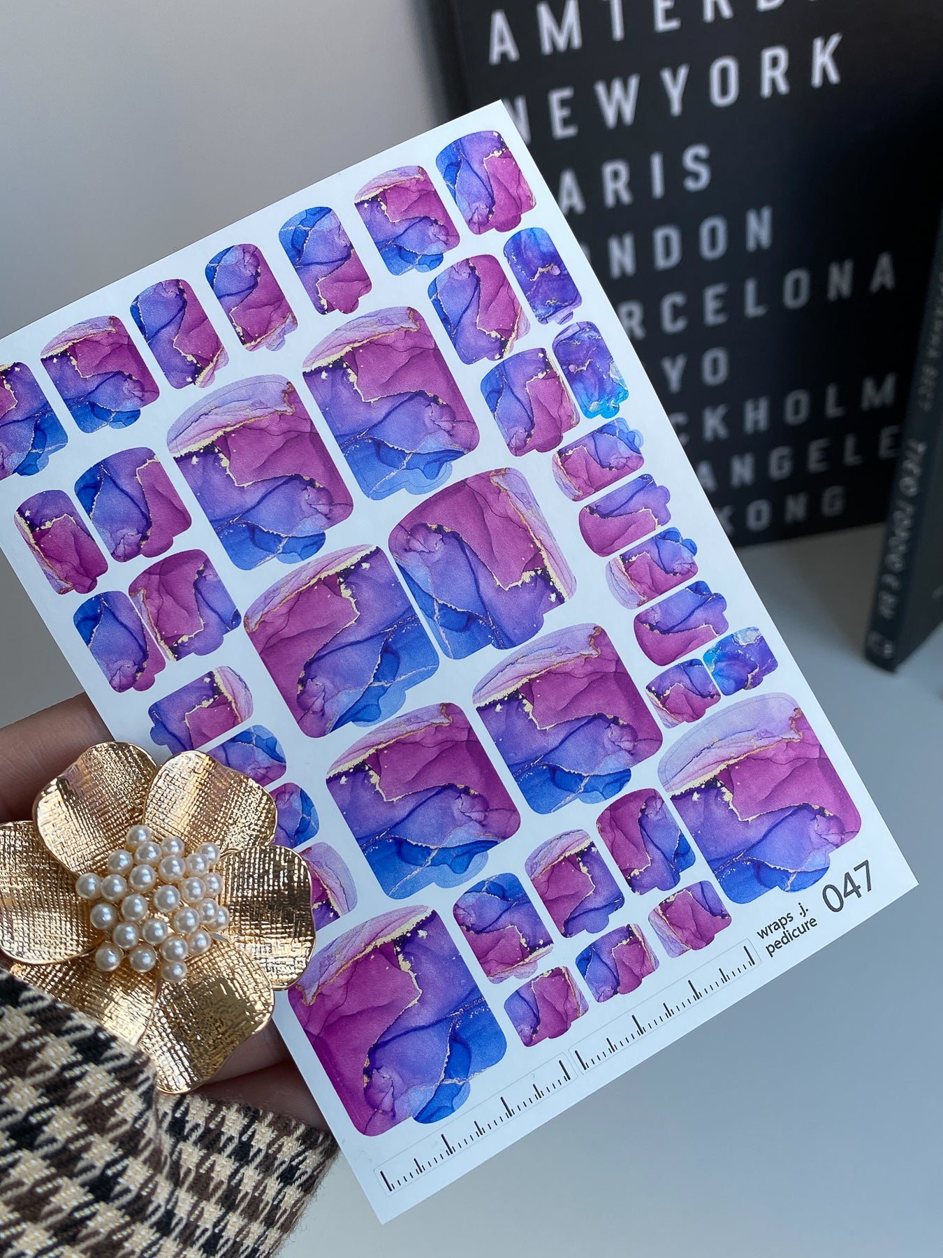 Nail wrap films wnb-047