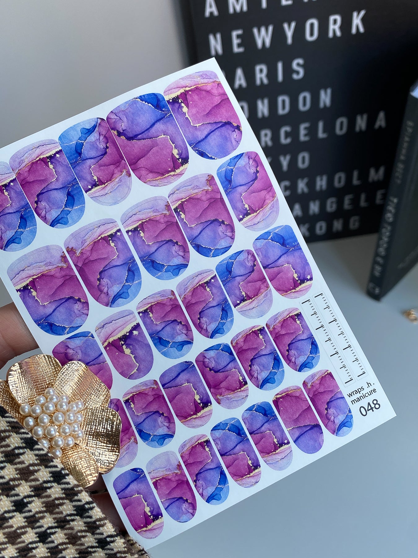 Nail wrap films wnb-048