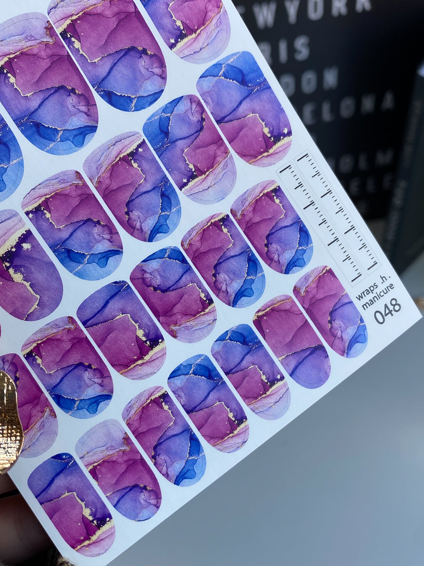 Nail wrap films wnb-048