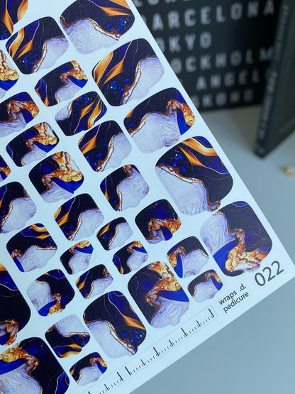 Nail wrap films wnb-022