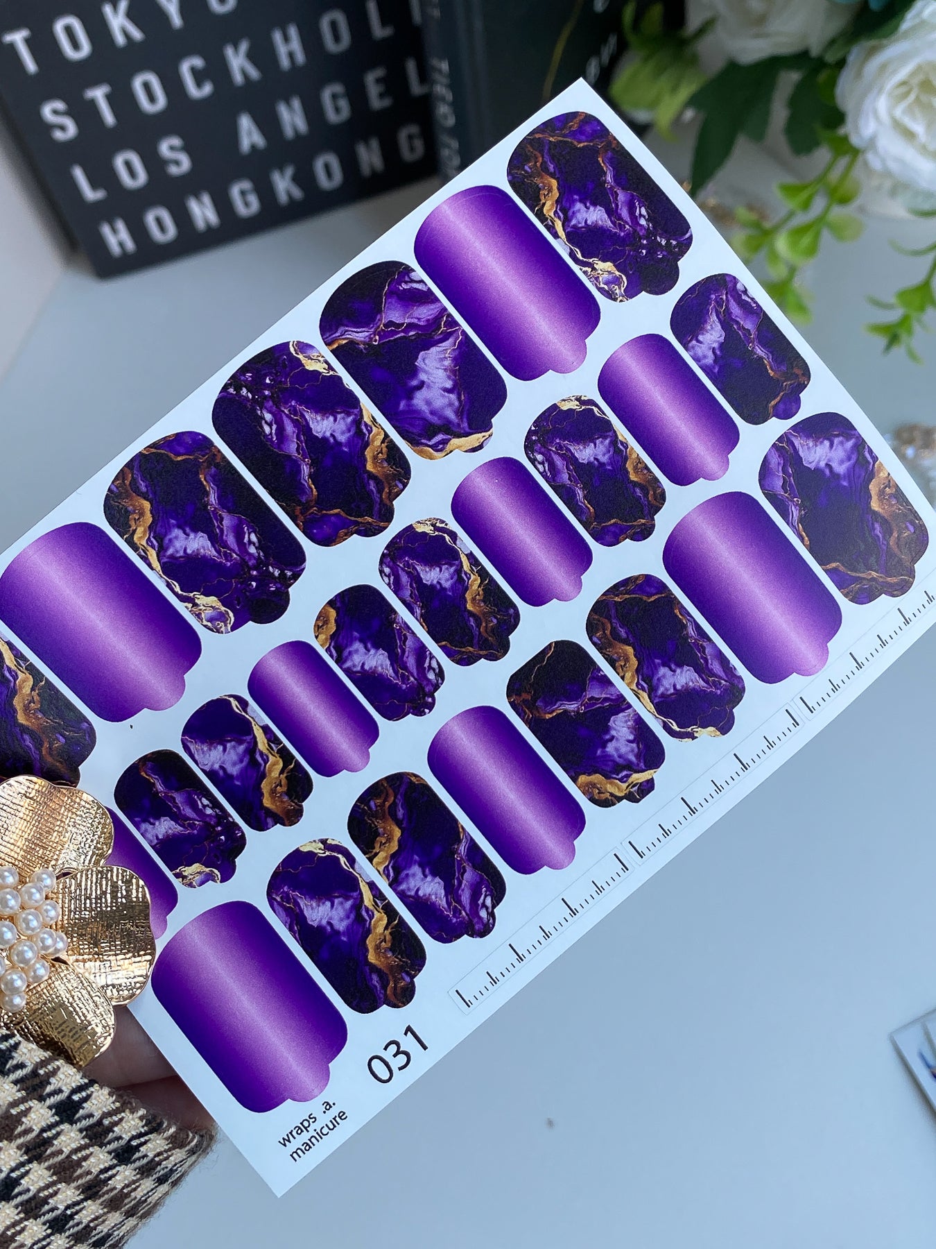 Nail wrap films wnb-031