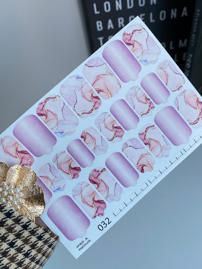 Folii pentru înfășurarea unghiilor wnb-032