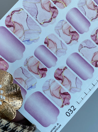 Folii pentru înfășurarea unghiilor wnb-032