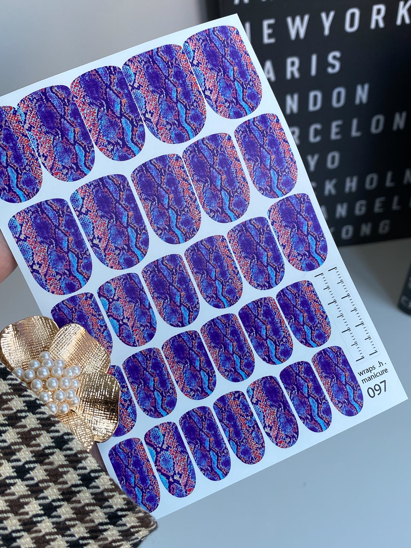 Nail wrap films wnb-097