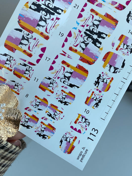 Nail wrap films wnb-113