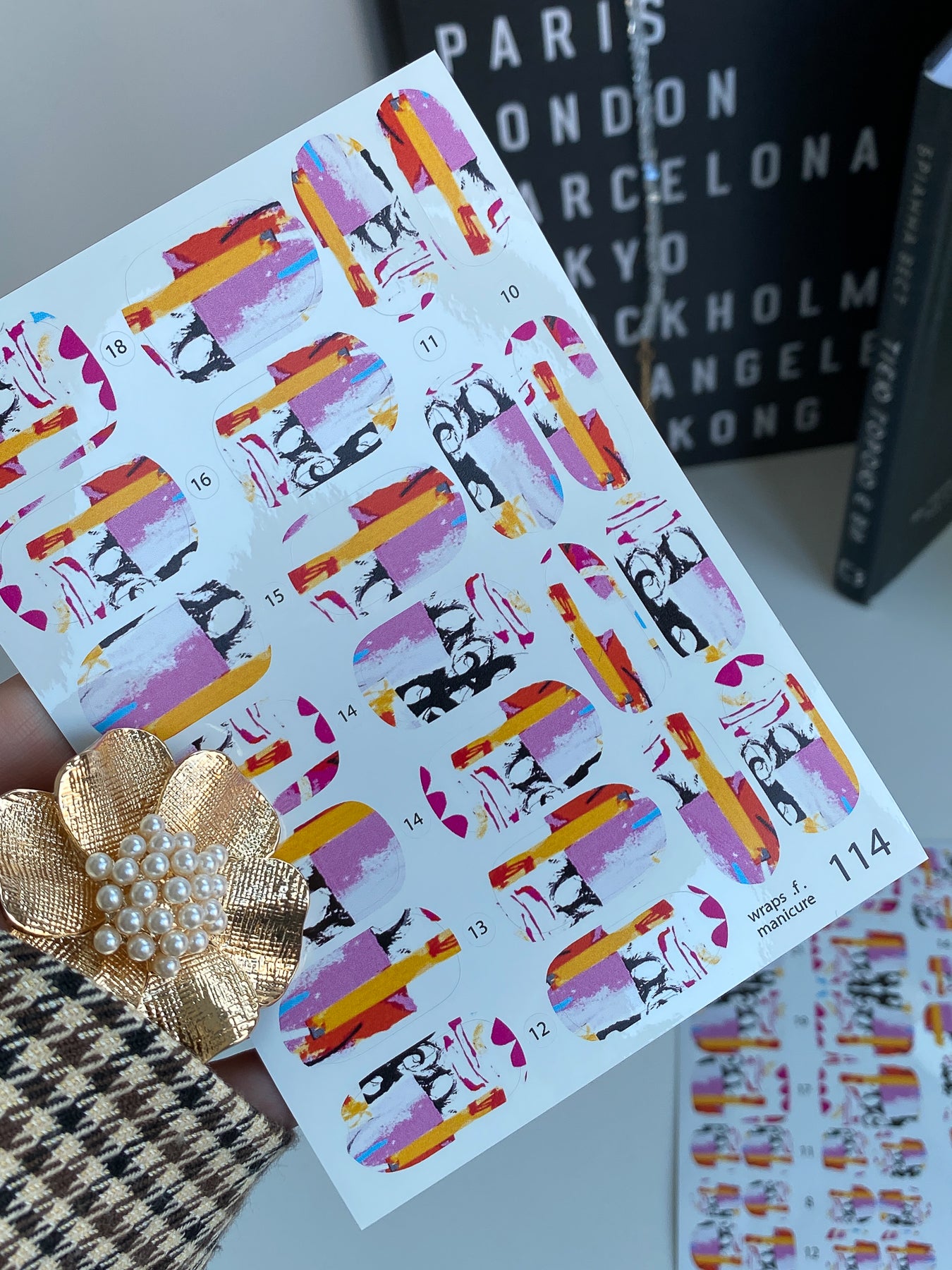 Nail wrap films wnb-114