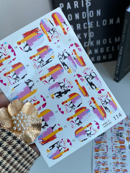 Nail wrap films wnb-114