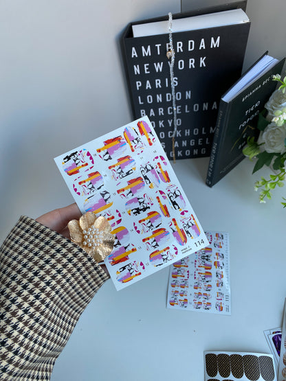 Nail wrap films wnb-114