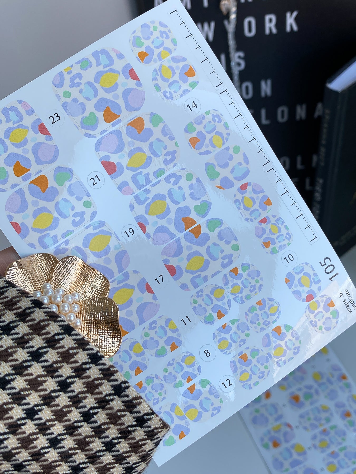 Nail wrap films wnb-105