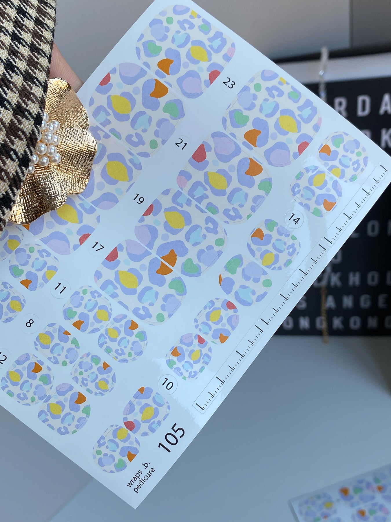 Nail wrap films wnb-105