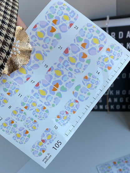 Nail wrap films wnb-105