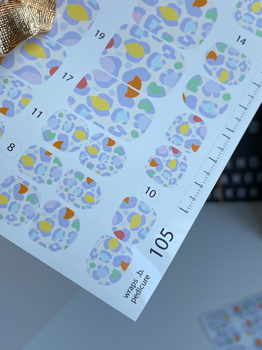 Nail wrap films wnb-105