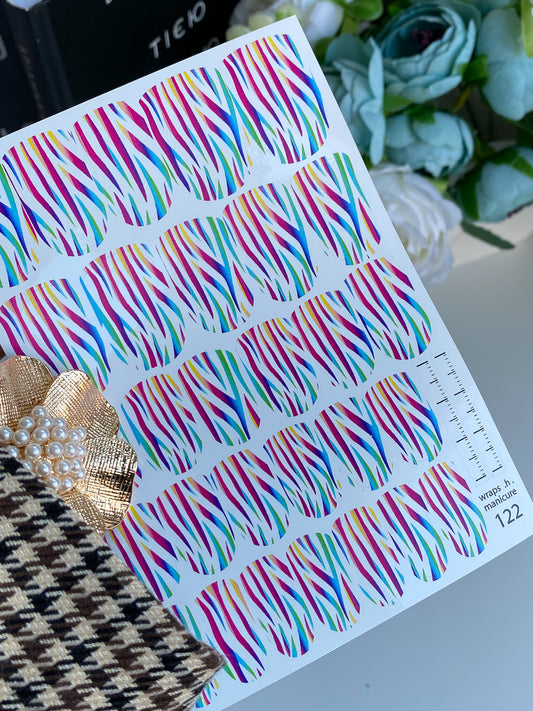 Nail wrap films wnb-122