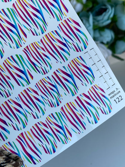 Nail wrap films wnb-122