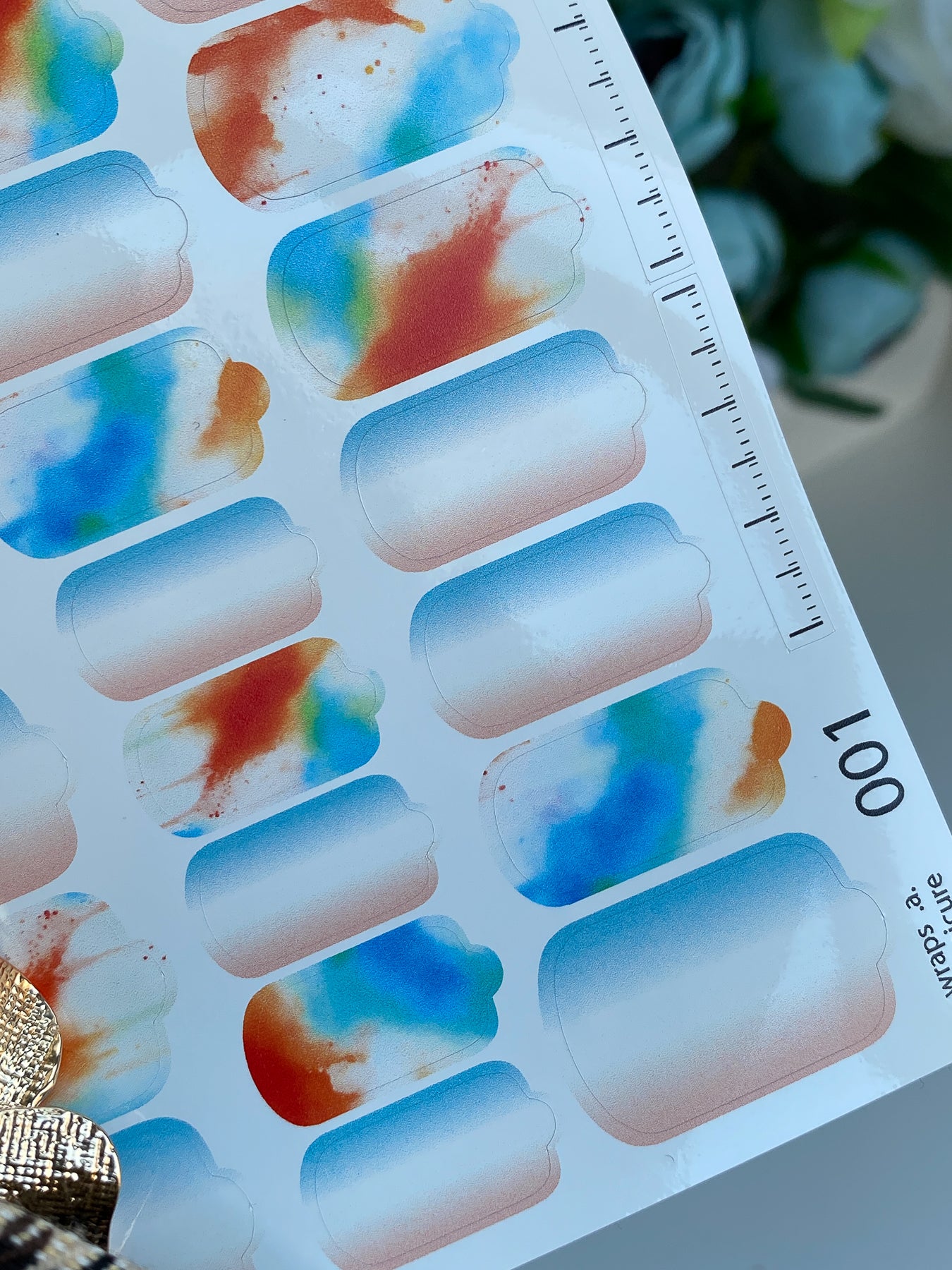 Nail wrap films wnb-001