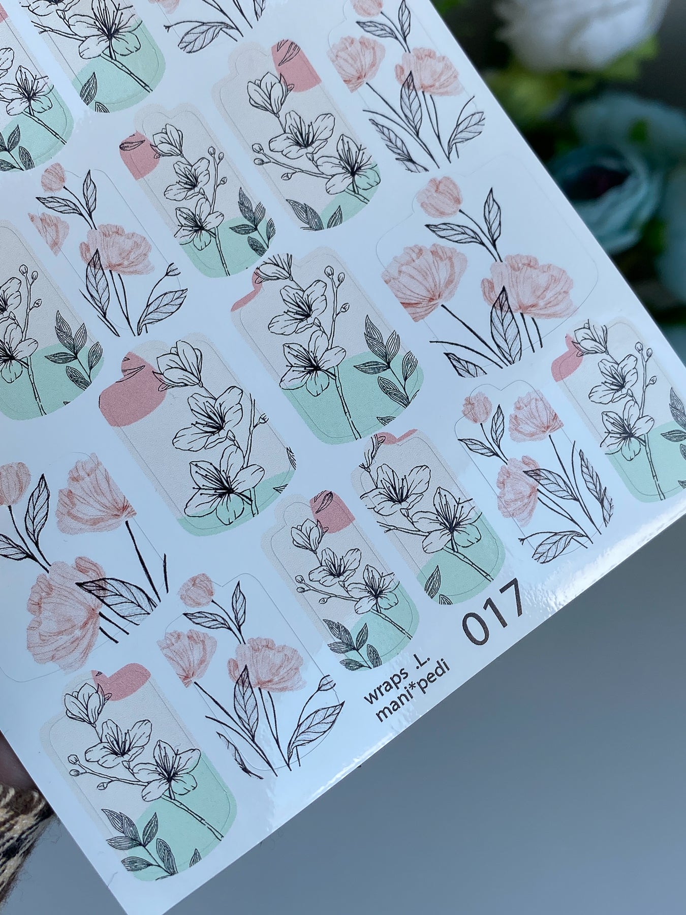 Nail wrap films wnb-017