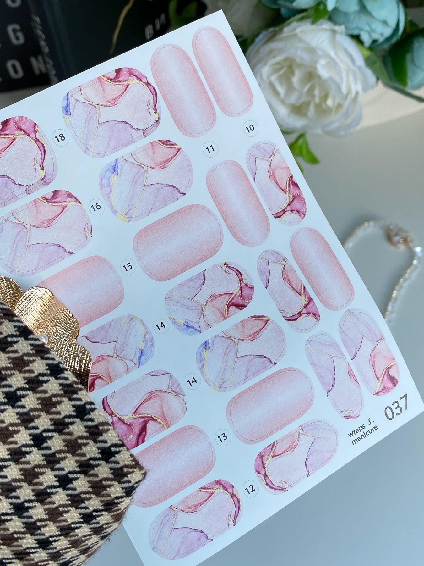 Nail wrap films wnb-037