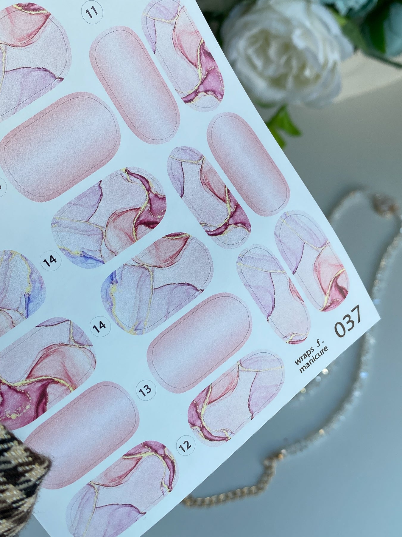 Nail wrap films wnb-037