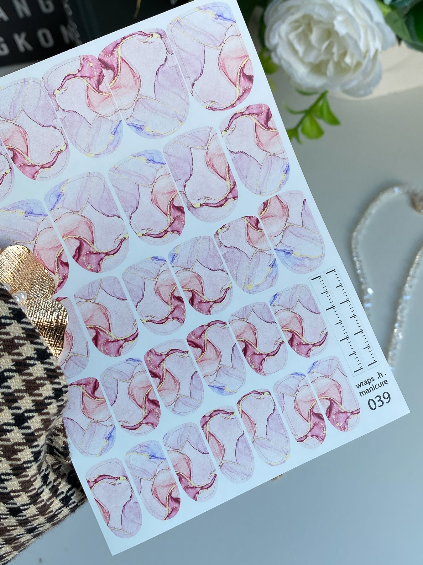 Nail wrap films wnb-039