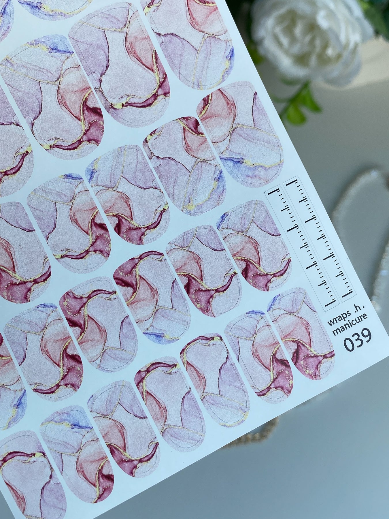 Nail wrap films wnb-039