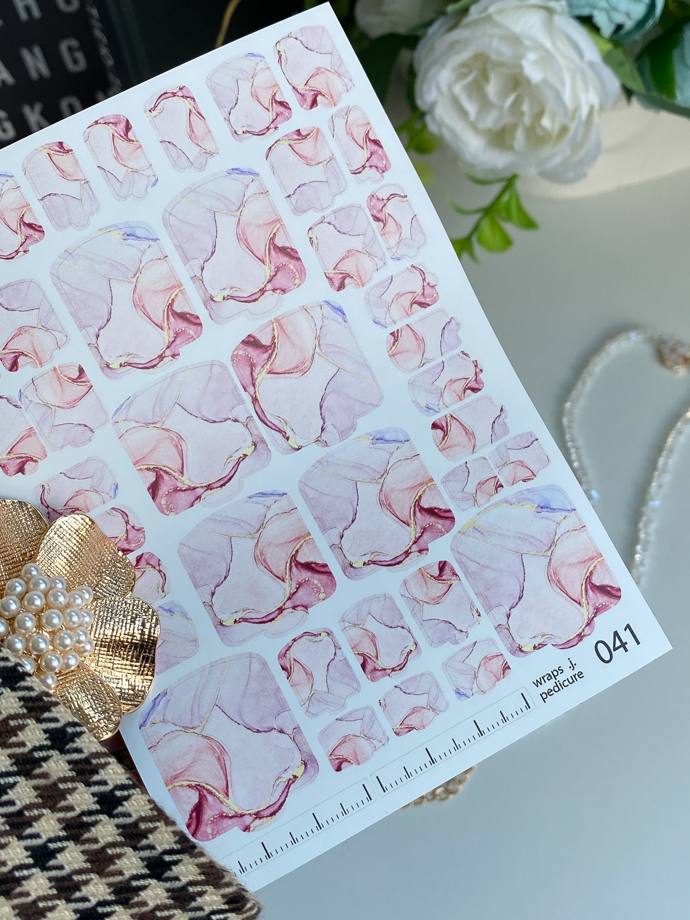 Nail wrap films wnb-041