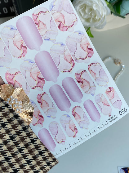 Nail wrap films wnb-036