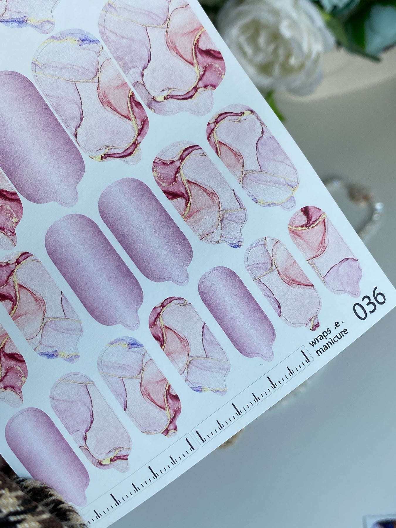 Nail wrap films wnb-036